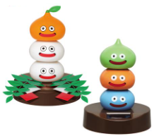 12/13 ドラゴンクエスト スライムかがみもち＆スライムタワー AM ぐらぐらソーラー 全2種
