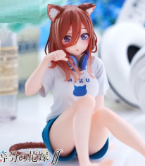 2/14 五等分の花嫁∬ 中野三玖 描き下ろしCat room wear ver. Desktop Cute フィギュア