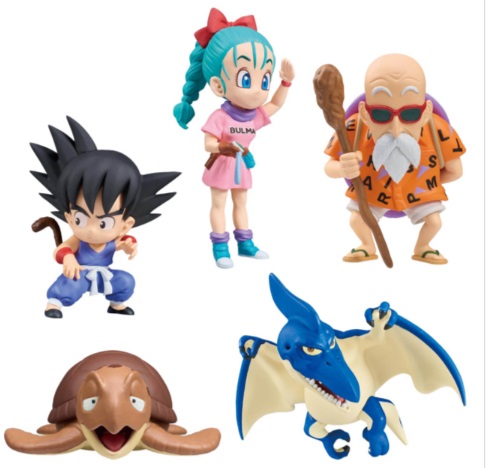 3/10 ドラゴンボール ワールドコレクタブルフィギュア (少年期編1) 孫悟空 ブルマ 亀仙人 ウミガメ プテラノドン 全5種