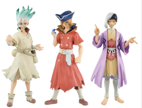 4/8 Dr.STONE FIGURE of STONE WORLD 造形の科学 SPECIAL 石神千空 七海龍 あさぎりゲン 全3種
