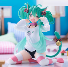 6/13 初音ミク 猫耳Tシャツver. Desktop Cute フィギュア