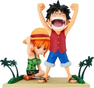 【同時お持ち込みの特別買取価格】ワンピース ワールドコレクタブルフィギュア ログストーリーズ ルフィ&ナミ
